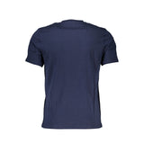 Blaues Baumwollt-Shirt