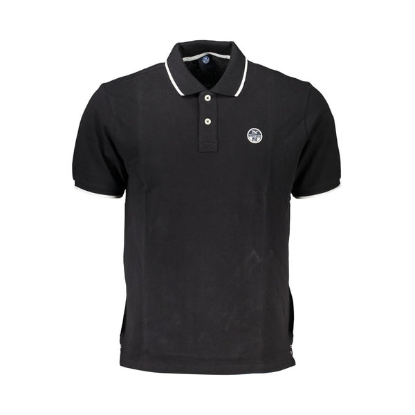 Polo de algodón negro