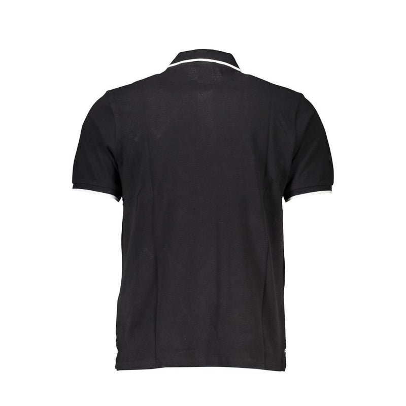 Polo de algodón negro