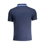 Blue Cotton Polo Shirt