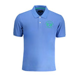 Polo de algodón azul claro