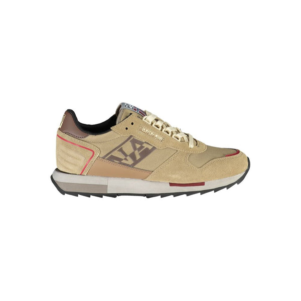 BEIGE Contrast Sneaker sportivi allacciati