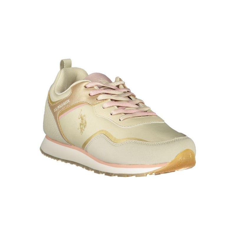 Sneaker en polyester beige