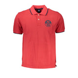 Polo en coton rouge