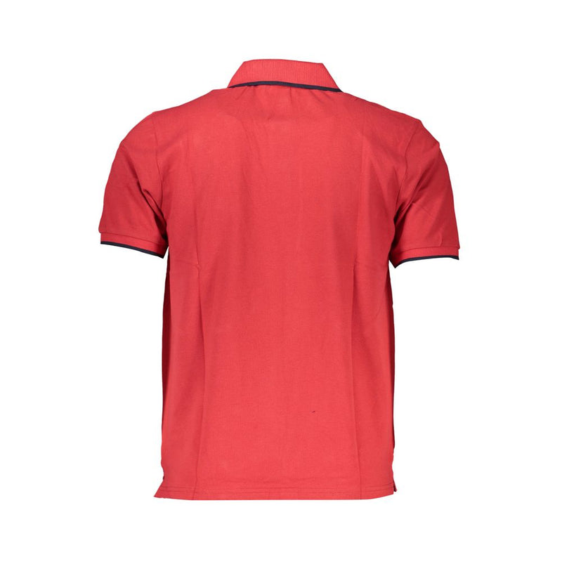 Polo de algodón rojo