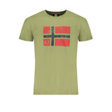 Camiseta de algodón verde