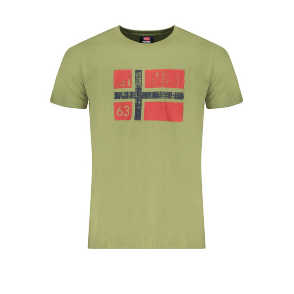 Camiseta de algodón verde