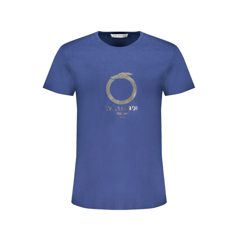 T-shirt di cotone blu