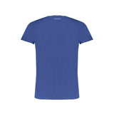 Blaues Baumwollt-Shirt