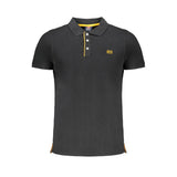 Black Cotton Polo Shirt