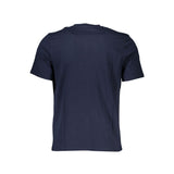 Blaues Baumwollt-Shirt