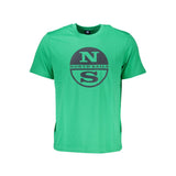 Camiseta de algodón verde