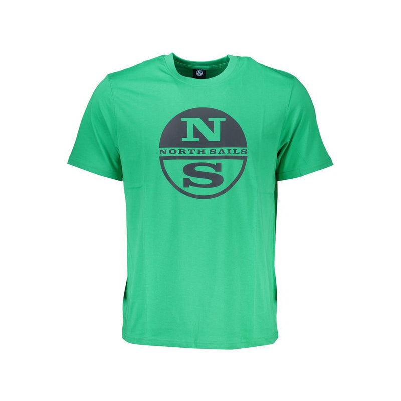 Camiseta de algodón verde