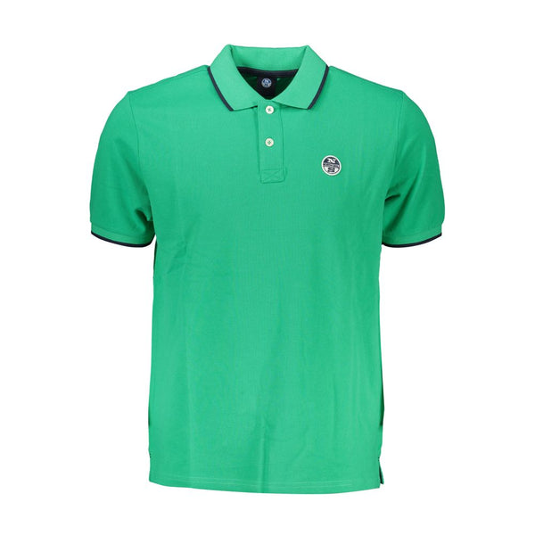 Shirt di polo in cotone verde