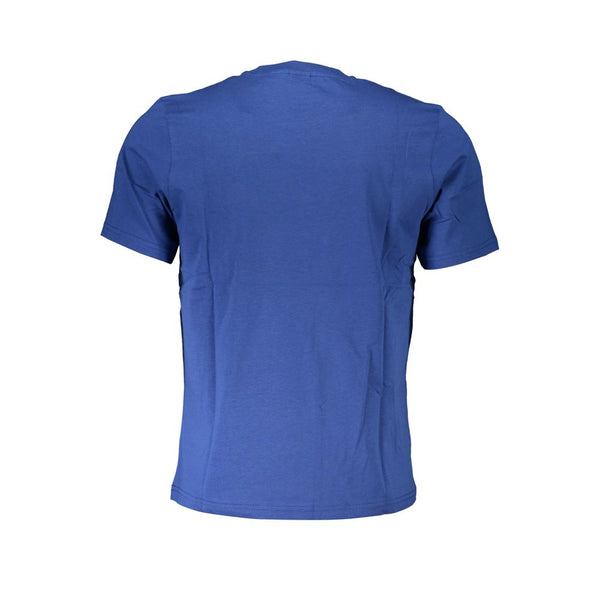 Camiseta de algodón azul