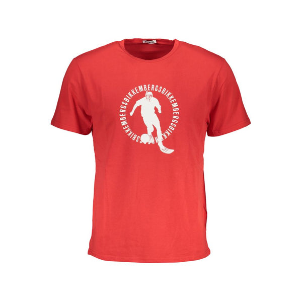 T-shirt en coton rouge