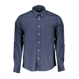 Camicia di cotone blu