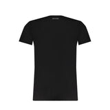 Schwarzes Baumwoll-T-Shirt