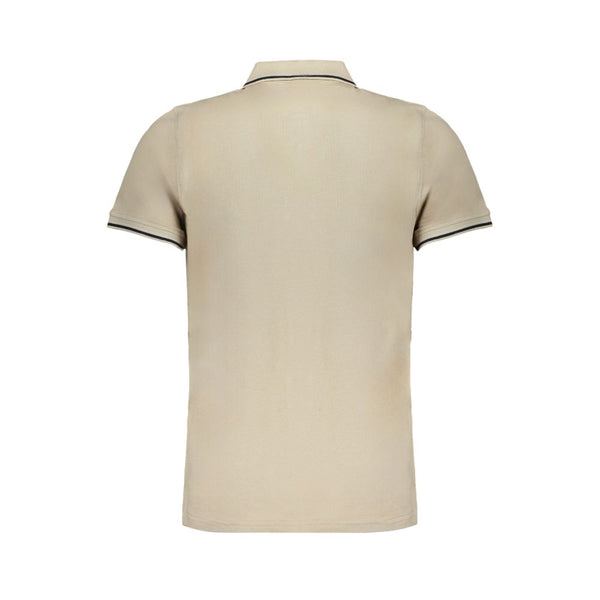 Beige Cotton Polo Shirt