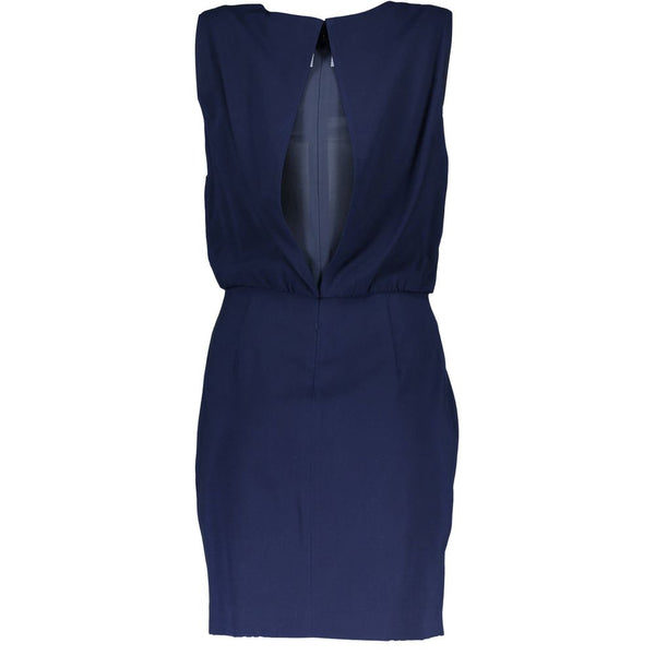 Blue Viscose Women Dress