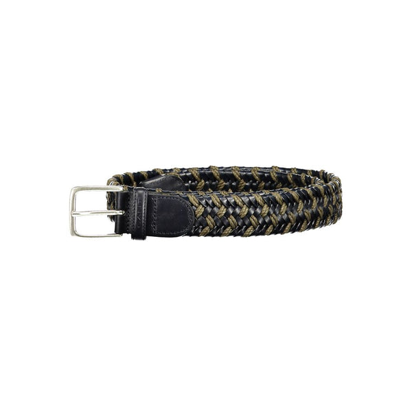 Ceinture en cuir vert élégant avec détail du logo