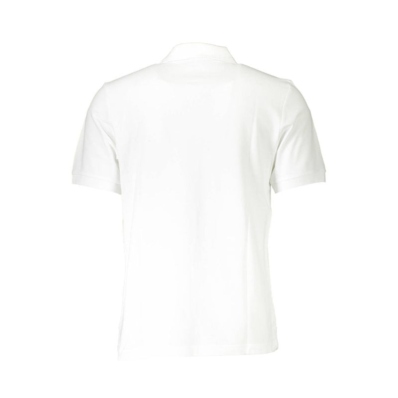 Elegante polo blanco de manga corta para hombres