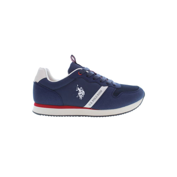 Sneaker sportivi allacciati blu eleganti