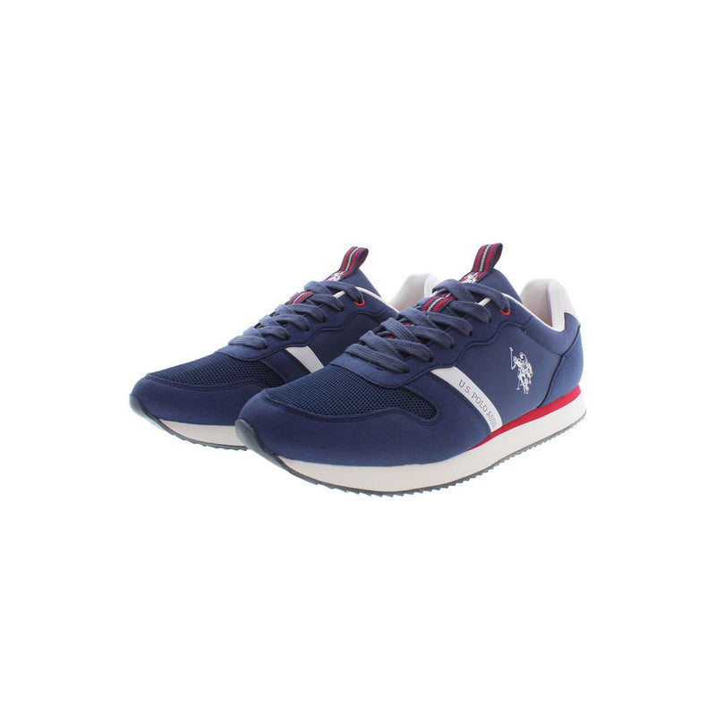 Sneaker sportivi allacciati blu eleganti