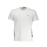 Elegant Embroidered White Tee for Men