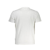 T-shirt blanc brodé élégant pour les hommes