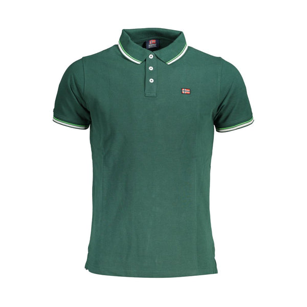 Polo vert élégant avec des accents contrastés