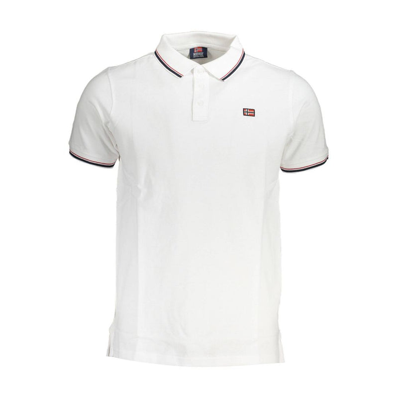 Polo de algodón blanco