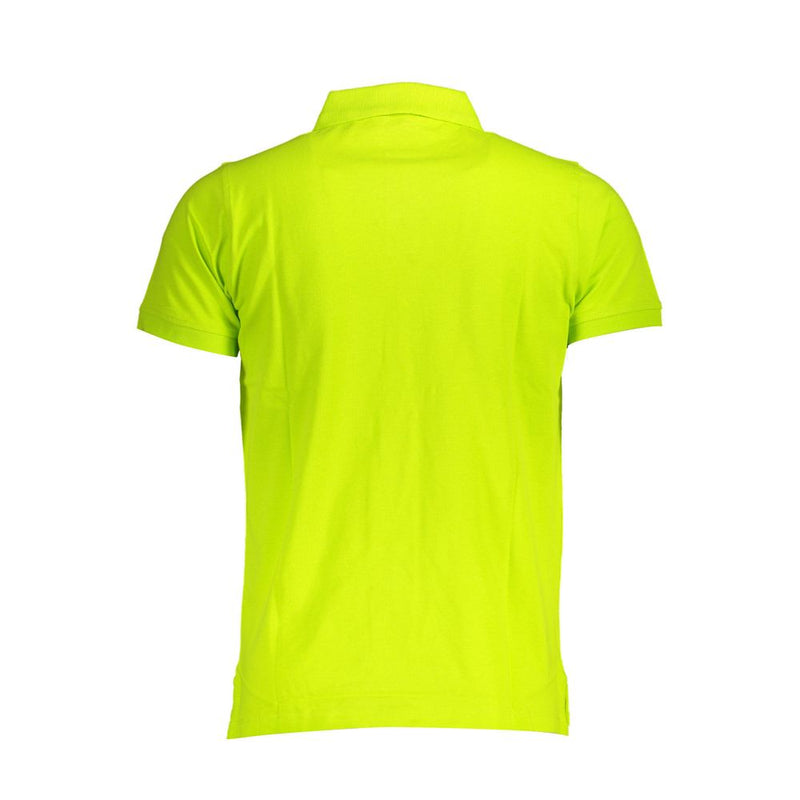 Shirt di polo di cotone giallo