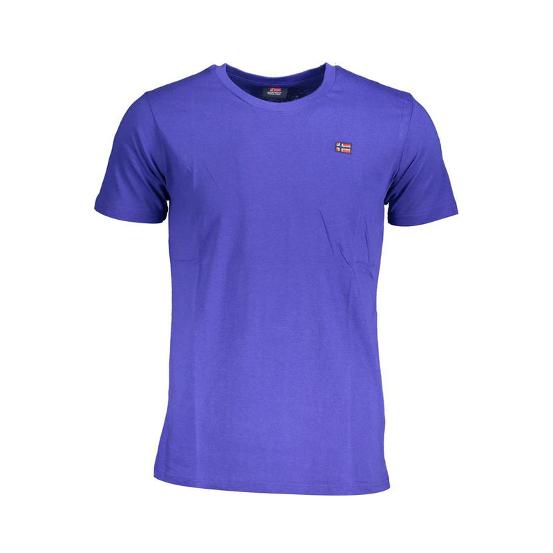 T-shirt di cotone blu