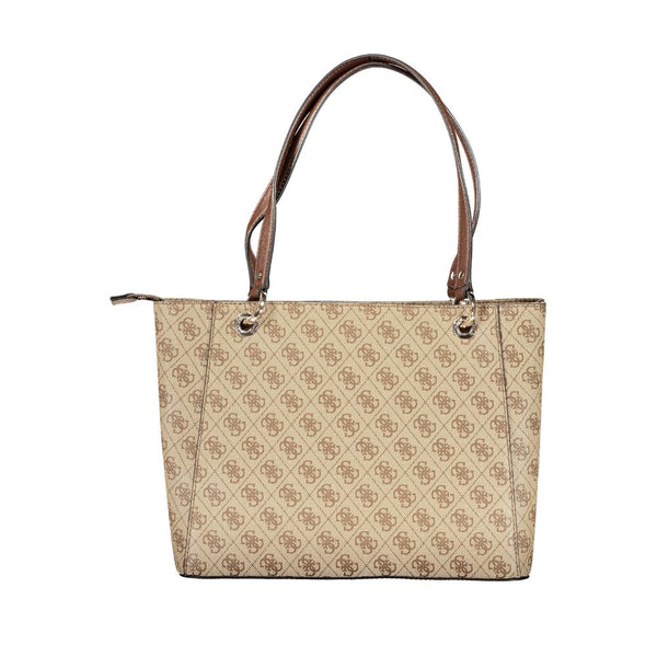 Beige Polyethylenhandtasche