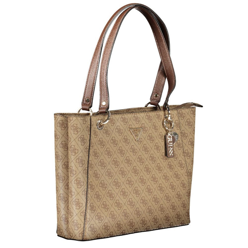 Beige Polyethylenhandtasche