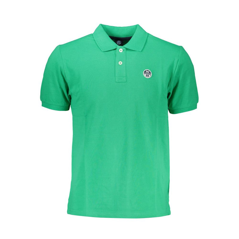 Shirt di polo in cotone verde