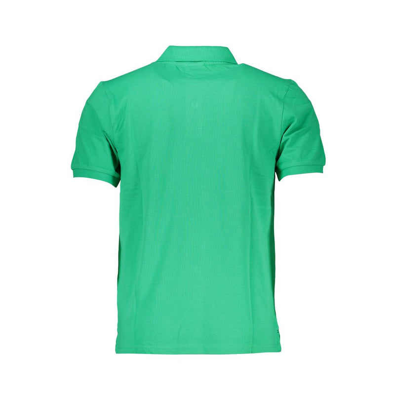 Shirt di polo in cotone verde