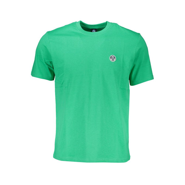 Camiseta de algodón verde