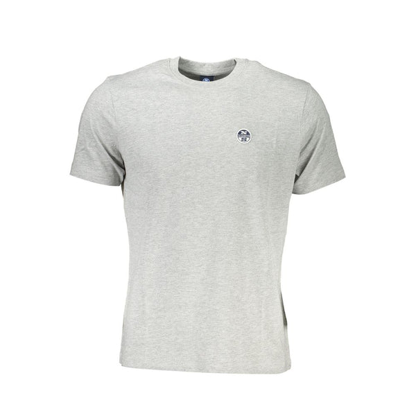 Camiseta de algodón gris