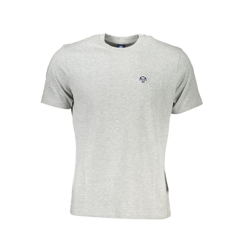 Camiseta de algodón gris