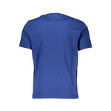 Blaues Baumwollt-Shirt