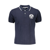 Polo de algodón azul