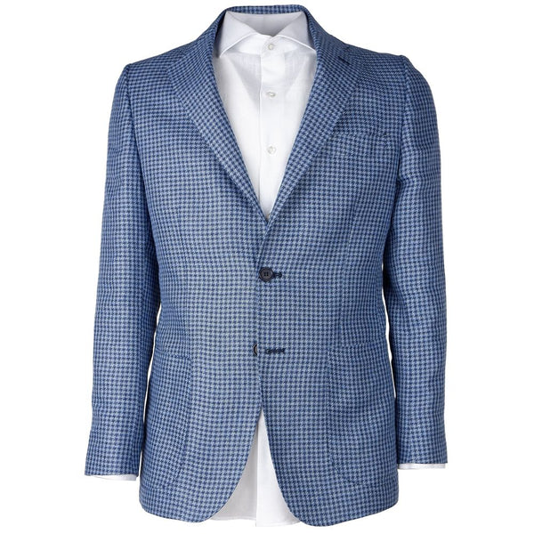 Lana azul blazer