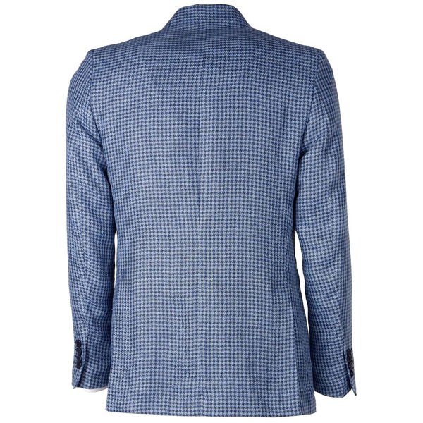 Blazer aus blauer Wolle Vergine