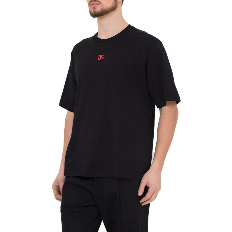 Black Cotton T-Shirt