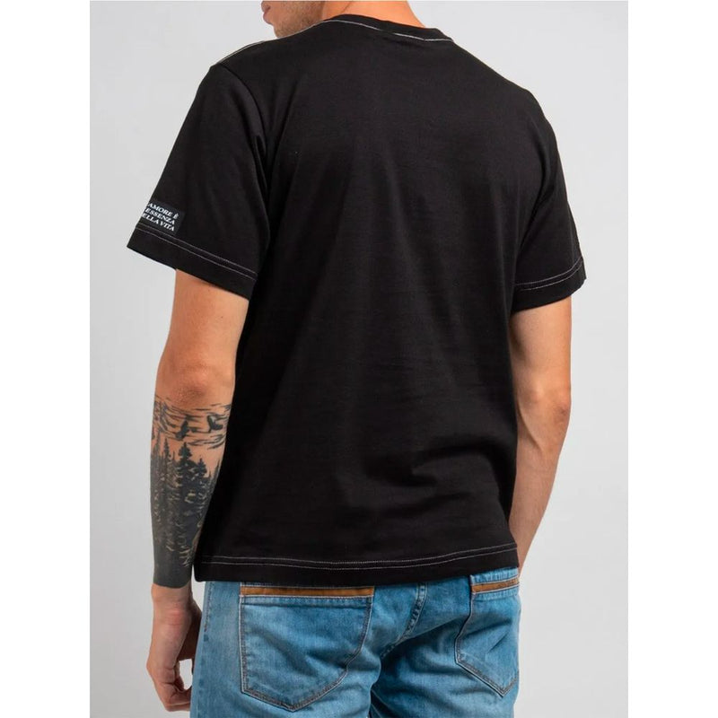 T-shirt in cotone nero