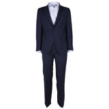 Blue Virgin Wool Men's Suit