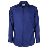 Camicia di cotone blu