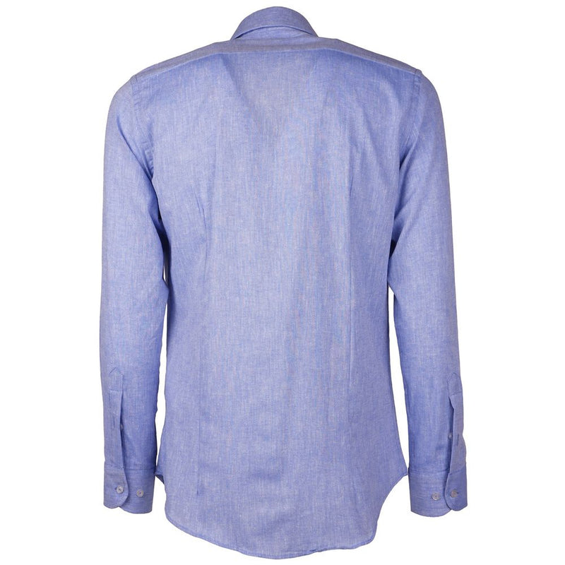 Chemise en coton bleu clair